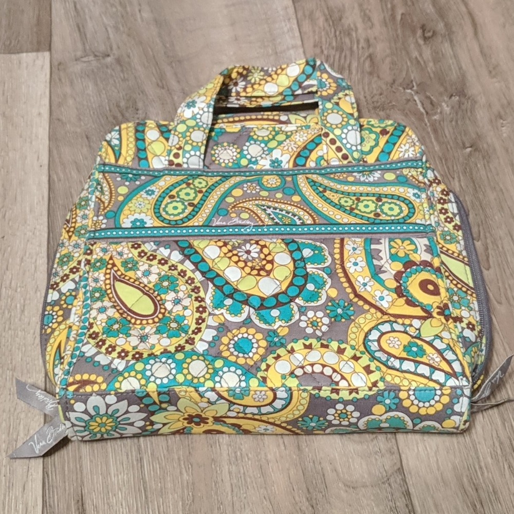 Vera Bradley Lemon Parfait zippered organizer